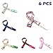 Produktbild 6 Stück Schnullerketten mit Clip Verstellbare Länge mit Druckknopf