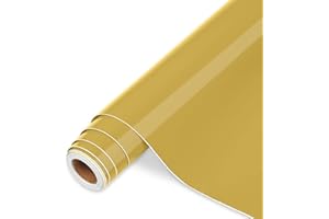 iImagine Vinyl IModeur Vinilo adesivo Oro, 30,5 cm x 3,66 m pellicola adesiva Oro lucido, vinile Oro per Cricut, Silhouette Cameo, La maggior parte delle macchine da taglio