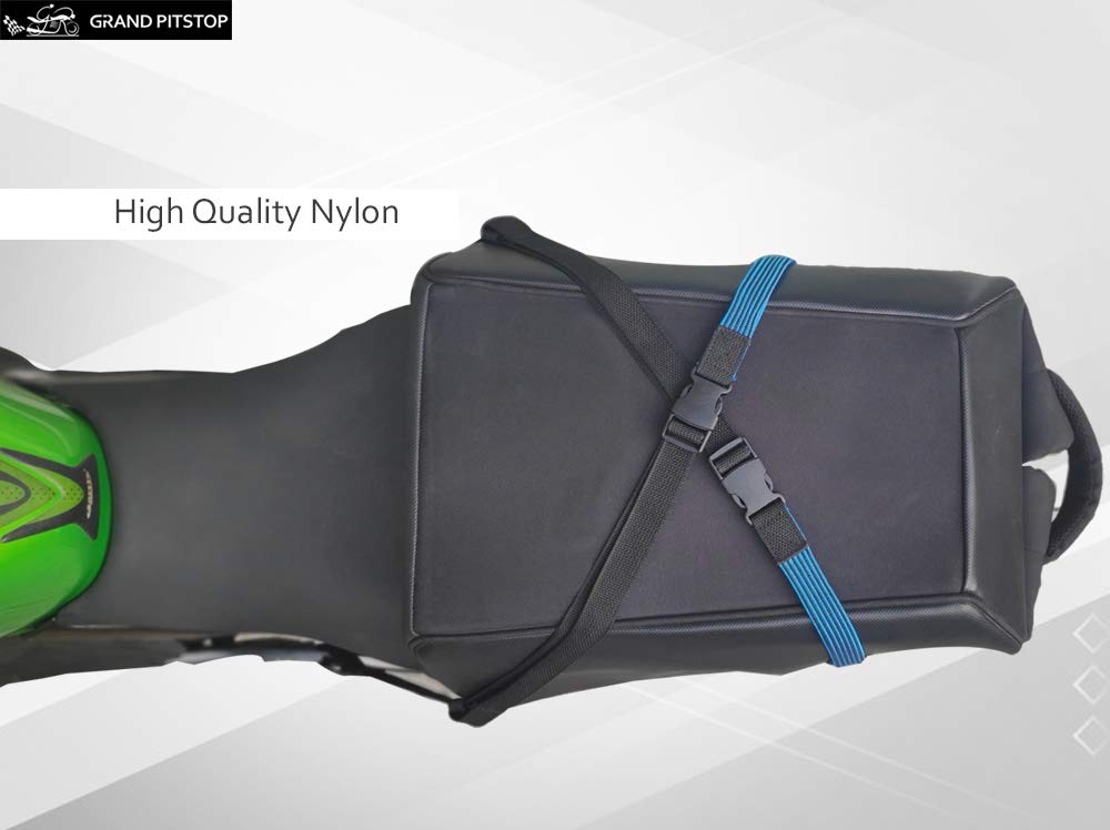 GRAND PITSTOP Motorbike Luggage Strap | (Set of 2) | Strong Elastic Bungee Cords with Hooks | Secure Cargo for Travel | Ideal for Bikes, Scooters, Bicycles | Durable & Stretchable - Image 5