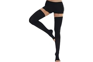 ‎AILAKA Ailaka 20-30 mmHg Medizinische Kompressionsstrümpfe für Frauen und Männer, offene Zehen Oberschenkelhohe graduierter Kompression mit Silikonband für Krampfadern, Ödeme, nach der Operation