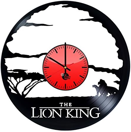 The Lion King Handmade Vinyl Record Wall Clock Fun gift Vintage Unique Home d...