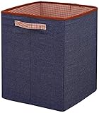 Suncrest Fetch the Engine Boys Storage Hamper/Toy Box/Laundry Basket (Denim blue with red and white gingham)