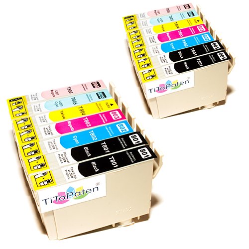 14x kompatible Premium Druckerpatrone Für den Drucker Epson Stylus Photo PX 730 WD Hohe Kapazität!
