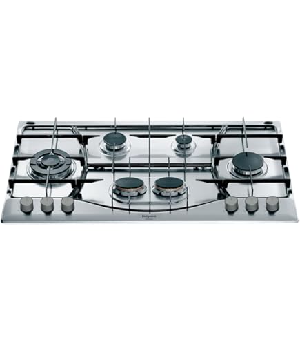 Plaque De Cuisson à Gaz SMEG SRV575GH5 - 5 Brûleurs Inox | Design Universel