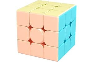 RECIÉNACIDOS Cubo Mágico 3x3, El Clásico Que Nunca Pasa de Moda [Giro Fácil y Suave], Cubo de Velocidad 3x3, El Desafío Pequeños Genios (Pastel)