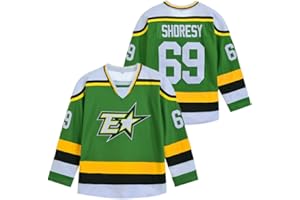 ZXCVB Herren #69 Shoresy Jersey Sommer Weihnachten Letterkenny TV Serie Grün Hockey Trikots Genäht