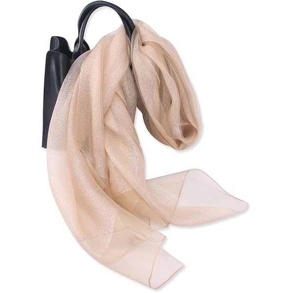 LumiSyne Lente Zijden Chiffon Sjaal Dames Eenkleurige Halsdoeken Mode Zijde Met Tule Parels Decoratie Lange Zijden Doek Zonnebescherming Sjaals Omslagdoeken Stola, wijnrood, Eén Maat