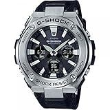 Casio GST-W130C-1AER Schwarz Stahl 316 L Mann Uhr