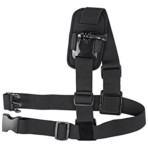 Hapurs Chest Schultergurt Berg Harness Einzel-Schulter-Videokamera -Schulter-Brustgurt Unterstützt Gurt für GoPro Hero 2 3, GoPro HD, GoPro HERO 3+, GoPro Hero 4, Sj4000 Kamera - 3