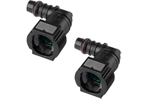 JNNJ 2 Pezzi Auto Accoppiatore Tubo Carburante, Connettore Collegamento Sgancio Rapido Linea Carburante, Connettore Della Linea Carburante, Tubo Accoppiatore Adattatore Accessori, 7.89 Elbows