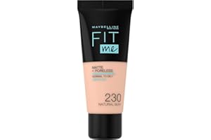 L’ORÉAL PARIS Maybelline New-York - Fond de Teint Fluide Fit Me Matte & Poreless - Peaux normales à grasses - Teinte : 230 Beige Sable - 30 ml