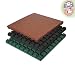 Produktbild Gartenpirat Fallschutzmatten 50x50 cm Stärke 43 mm Farbe schwarz nach EN 1177:2008