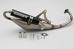 STREETPARTS24 Q-TRE Sportauspuff passend für Piaggio NRG Power, MC2, MC3, Zip SP, Typhoon 50 2-Takt – E-geprüftes Auspuffsystem – Sportauspuff mit Straßenzulassung