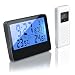 Produktbild CSL - Wetterstation Funk mit Außensensor - Funkuhr sekundengenaue Uhrzeit durch DCF-Signal - LCD-Display Hintergrundbeleuchtung