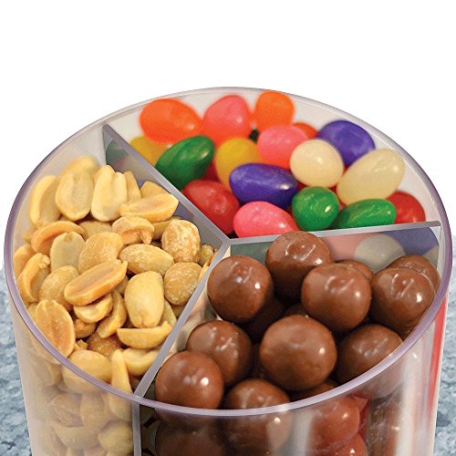 Spender für Bonbons, Kaugummi, Erdnüsse – 3 Fächer – 29 x 13 cm - 2