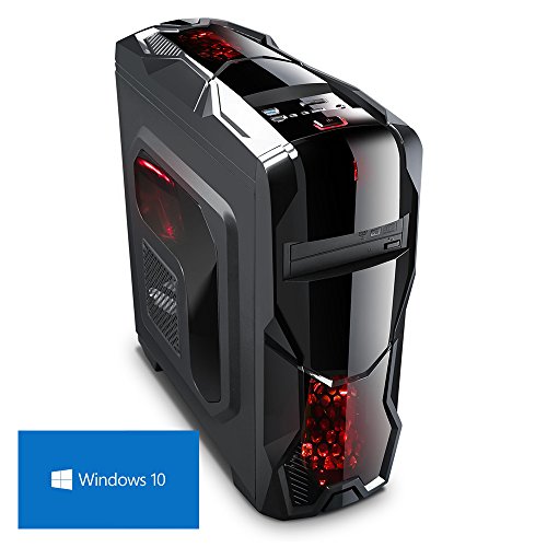 DEViLO Gamer PC 1244 - Intel Core i7-7700 4x3.6GHz, 16GB DDR4, 240GB SSD + 1TB HDD, nVidia Geforce GTX 1060 3GB, 24xDVD-RW, ASUS, USB3, HD-Sound, Gigabit-LAN, Windows 10, Computer Gaming