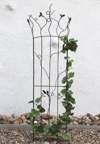 DanDiBo Rankhilfe JD2-12024 Rankgitter aus Metall H-148 cm B-43 cm Kletterhilfe Zaun