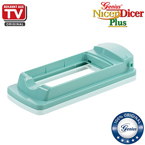 Genius Nicer Dicer Plus | Smaragd-Grün | 18 Teile | Alles-Schneider | Reiben | Hobeln | Würfeln | Schneid-Gerät | TV-NEU - 8