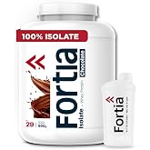 FORTIA Whey Protein Isolate 100% 36 g/dose + Shaker &ndash; Premium Whey Isolated Protein Made in Spain | High Protein in BCAA, Leu