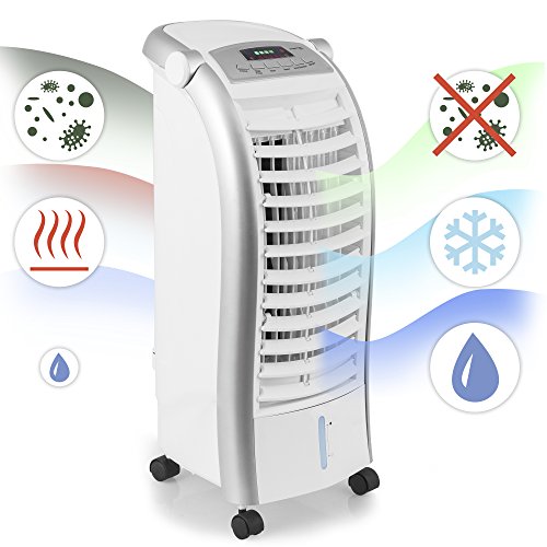 TROTEC Aircooler / mobiles Klimagerät PAE 25 4 in 1 – Gerät: Luftkühler, Ventilator, Luftbefeuchter, und Lufterfrischer (inkl. flüsterleisem Nachtmodus, Fernbedienung, LED-Display uvm.) - 6