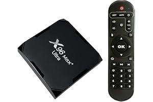 X96 Max Plus Ultra TV Box Android 11 Amlogic S905X4 4GB stöder AV1 H.265 HEVC, 4K 60FPS 2. / Dual WiFi BT4.0, USB3.0