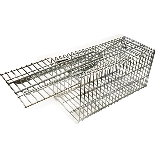 proheim Lebendfalle 21cm kompakte Rattenfalle / Drahtfalle mit 1 Eingang, Kleintierfalle aus verzinktem Draht, verlässlich, witterungsbeständig und stabil - 2
