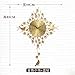 Produktbild SJQ Wohnzimmer Wanddekoration Uhr Anhänger Wanddekoration Esszimmer Schlafzimmer Wanddekoration Vogel Pendel Pendel, 1709 Golden Bird Blue Diamond