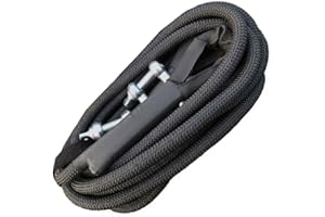 ZZDZW Abschleppseil Set 5t 8t 10t 15t 20t 25t Notfall Abschleppgurt - Abschleppseil Pkw - Bergegurt - 100% Reißfest -Mit D-Ring-Haken-Seil Für Bergungsschlepp Offroad Auto (Size : 10m(10T))