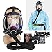 Price comparison product image Electric Constant Flow Supplied Air Fed Full Face Gas Mask Respirator System New