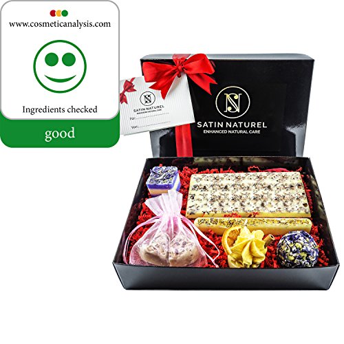 Bio Badepralinen 7er Edles Muttertag Geschenkset von höchster Qualität Badekugeln mit echter Satinschleife Lustige Geschenkidee für die Frau von SatinNaturel Vegan mit Sheabutter Geschenkbox Frauengeschenke Frauen freundin Partnerin Geschenk Damen Badezusatz Badebomben Badesalz Mutter Mama