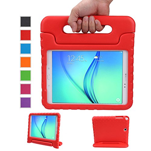 LEADSTAR Kinds Funda para Samsung Galaxy Tab A 9.7 caso niños EVA destinado a prueba de golpes cubierta estuche protector caso para Samsung Tab A SM-T550 P550 9.7 Pulgadas - Rojo