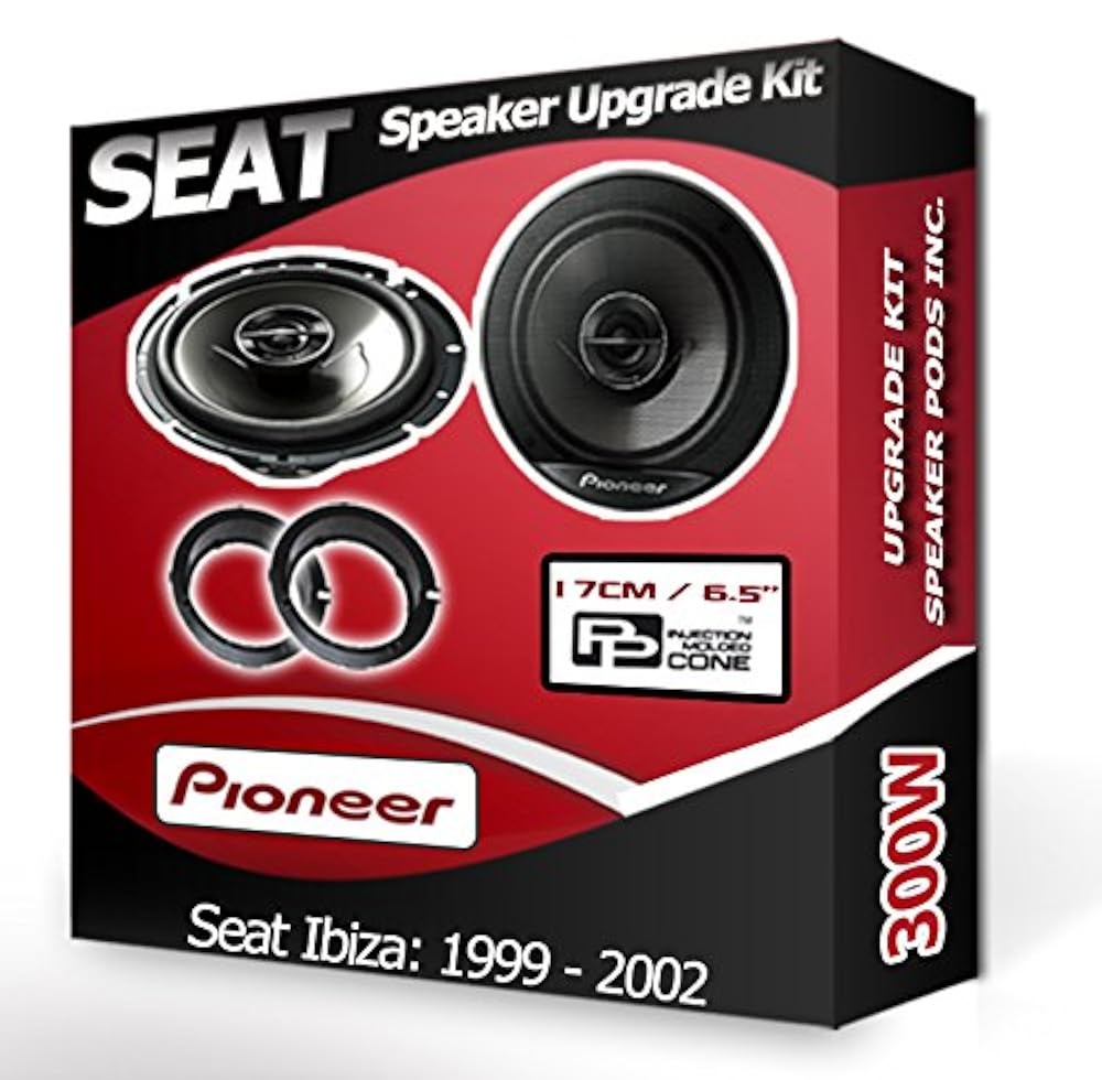 Speaker upgrade. Vw passat rear door speakers pioneer car speakers + adaptor pods 300w.