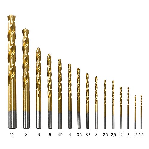 TROTEC HSS-Metallbohrer-Set (15-tlg.), 1,5 bis 10 mm Durchmesser - 3