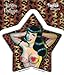Produktbild Kirsten Easthope - Fab Rockabilly Pinup PIN-UP Girl Starr etiket Sticker - 4.5" x 4.5" - Weather Resistant, Long Lasting for Any Surface