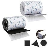 Cada rollo muebles almohadillas tiene un tamaño de 100 cm x 10 cm y un grosor de 3 mm. Puede cortarlos en cualquier forma y tamaño, según sea necesario, perfecto para sus muebles
