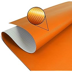 Adhesif Thermoformable Carbone Orange 75x100cm pour KTM 1190 Adventure/R, 125 Duke, 200 EXC, 300 EXC, 350 EXC-F, 350 SX-F, 390 Duke, 990 Supermoto SM/R, Freeride 250 R/ 350, RC 125/390