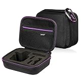 GENORTH® EVA Bolso Protátil Estuche para Cámara GoPro Hero 5/ 4 Sesión/4/3 + 3/2/1 y accesorios, Ideal para viajes - Resistente al agua - Prueba de choques EVA Espuma, Bolsillo de Malla doble Almacenamiento de Bolsillo negro(Mimi)