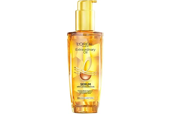 L'Oreal Paris Extraordinary Oil Hair Serum Powered by Floral Oils for All Hair Types, Volume- 100 ml, Makes hair frizz-free, stronger, shiny and provides UV and Heat Protection, Lightweight Formula