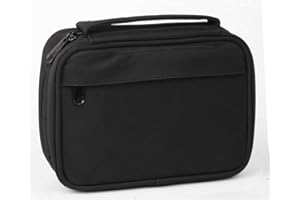 DICKSONS Bible Cover Small Paper Back Size 7" x 5" Black Microfiber for Smaller Bibles or Precious Books