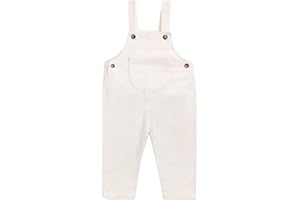 CAMILIFE Salopette in Velluto a Coste per bebé Bambini da 1 a 3 Anni, Vintage retrò Pantaloni con Bretelle per Primavera Autunno Taglia 80/86/92/98/104