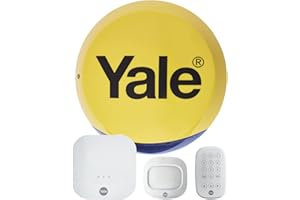 Yale IA-310 Sync Smart Home Alarm Piece of 4 Kit Includes Sync Alarm Hub, External Siren, PIR Motion Detector and Keypad Works with Alexa, Google Assistant and Philips Hue [Energy Class A+], White