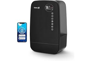 Clean Air Optima - Humidificateur d’air ultrason + ioniseur CA-607B - Convient aux pièces petites et grandes jusqu'à 65m² / 160m³ - Capacité d'humidification max. 480 ml/h