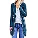 Produktbild TUDUZ Damen Strickjacke Feinstrick Kimono Cardigan Strickcardigan mit Offenem V-Ausschnitt Outwear Mantel mit Knopf