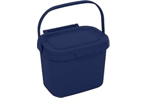 Addis Everyday Kitchen - Cubo de Basura para residuos de Alimentos, 4,5 litros, plástico Reciclado, Color Azul ecológico