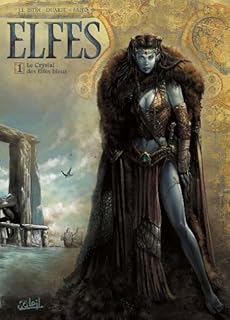 jaquette livre Elfes T01: Le Crystal des elfes bleus