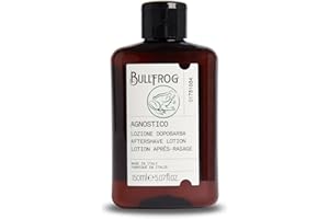 Bullfrog - Agnostico Dopobarba: Dopobarba Rinfrescante e Lenitivo con 92% Ingredienti Naturali, Fragranza Legnosa e Aromatica, Azione Tonificante e Comfort Prolungato, 150 ml