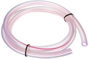 ihreesy Tubo de Manguera de Línea de Combustible de 1 Metro de Longitud, 5 mm ID 8 mm OD Universal de Motocicleta Línea de Combustible de Gas Línea de Combustible de Goma Tubo de Gasolina,Transparente