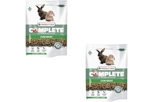 Versele-Laga Complete Cuni Adult | Confezione doppia | 2 x 500 g | Alimento completo per conigli adulti | Gustosi pellet all-in-one | Con fibre lunghe ed erbe aromatiche