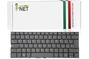 NEW NET NewNet Keyboards - Tastiera ITA compatibile con Lenovo Yoga 730-13IKB 730-13IWL 730-15IKB 730-15IWL 530-14ARR (81H9) 530-14IKB (81EK) (81FQ) c740-14 c740-14iml c740-14api Retroilluminata