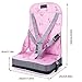 Dopobo® Portable Foldable Baby Toddler Infant Dining Chair Booster Seat Harness Travel Storage Chair (Pink)